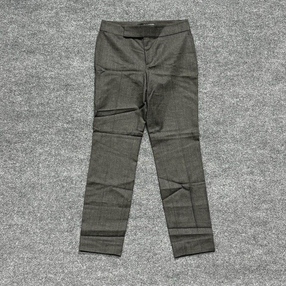 Ralph Lauren Pants Womens 2 Gray Wool Slim Dress Trousers Lined Stretch Office